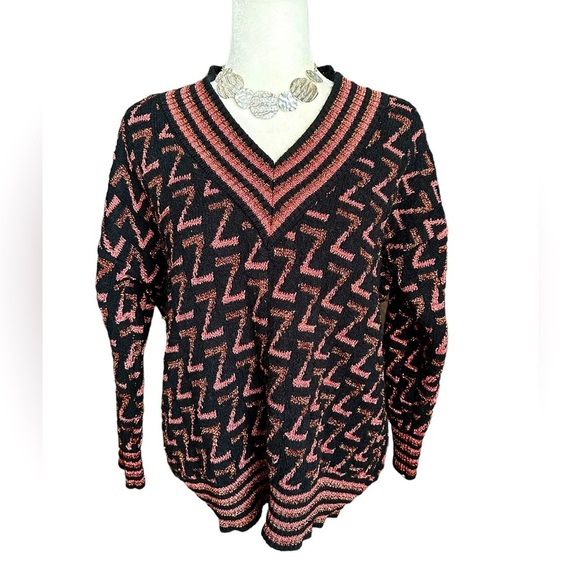 Zara Metallic Oversized Z-Sweater - Bloggers Favorite - Picture 1 of 6